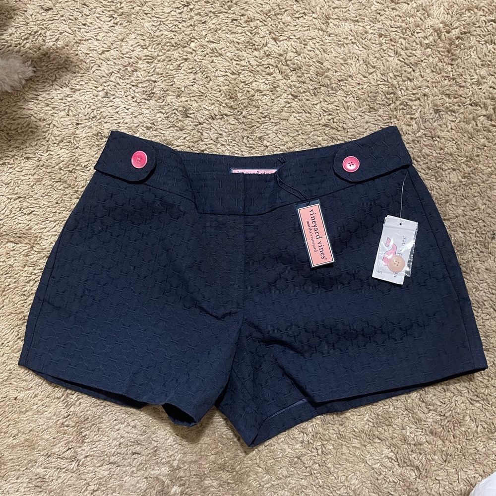 Vineyard Vines NWT Ring Toss Navy Blue Jacquard Shorts Sz 6